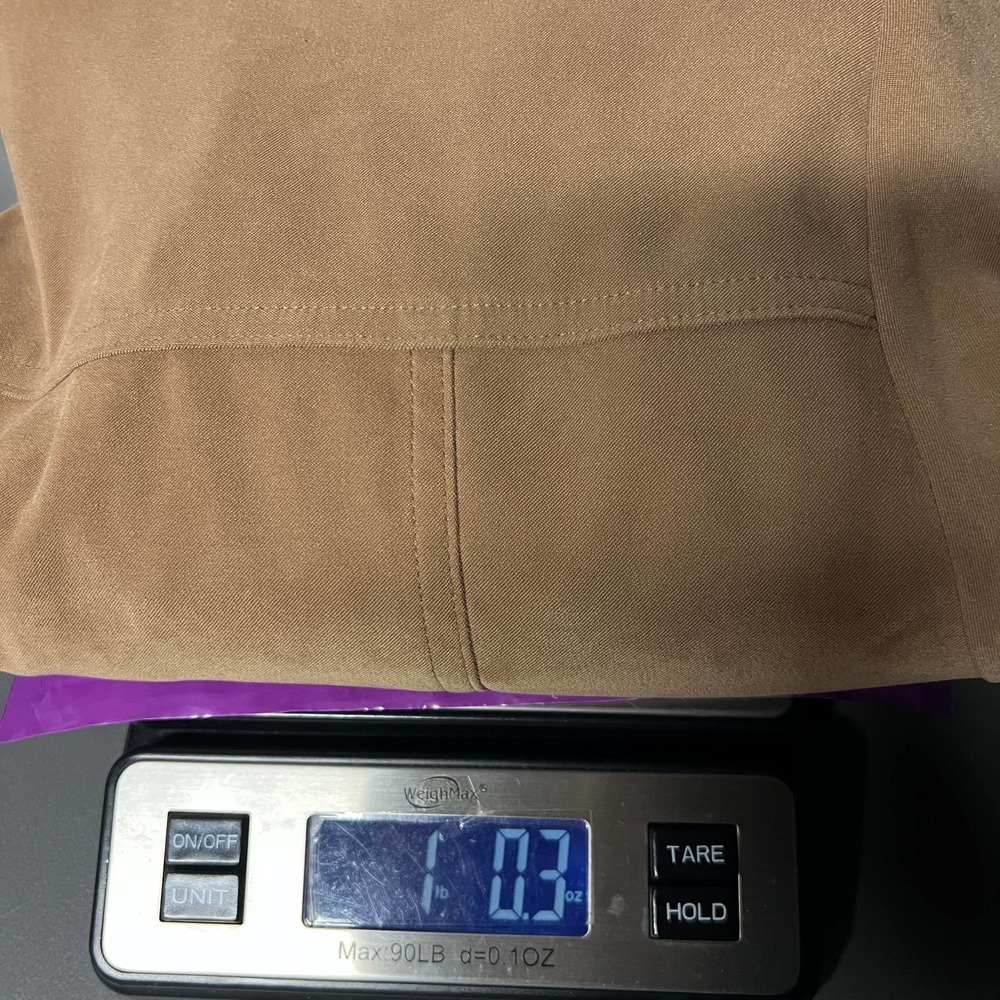 Dress Barn Faux Suede Women's Brown Button Front Shacket Size 1X - Picture 7 of 7
